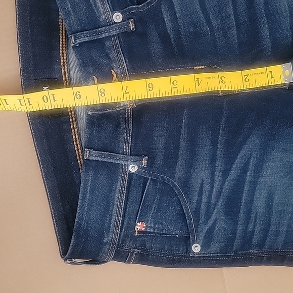 Hudson Jeans Collin Skinny NWOT Size 27 Waist Stretch Los Angeles  Dark Rinse - Picture 9 of 14